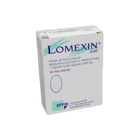 Lomexin 600 mg capsule molle vaginale boite 1 unité