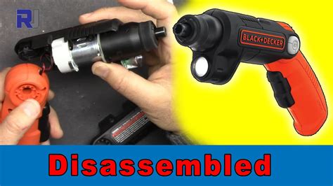 Black Decker Cordless Screwdriver Lightdriver Disassemble Motor