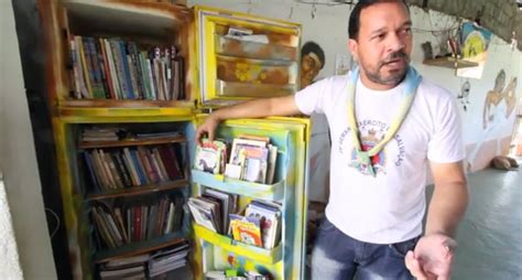 Projeto Transforma Geladeiras Velhas Em Bibliotecas Portal Capoeira