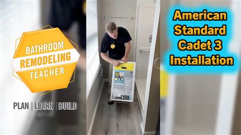 American Standard Toilet Installation Plan Learn Build Youtube