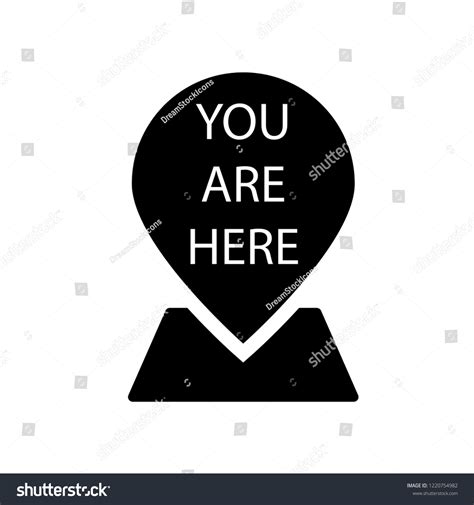 You Here Icon Trendy You Here Stock Vector Royalty Free 1220754982