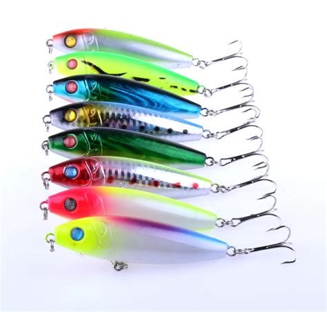 Aliexpress Buy HENGJIA 8PCS Floating Pencil Popper Fishing Lure