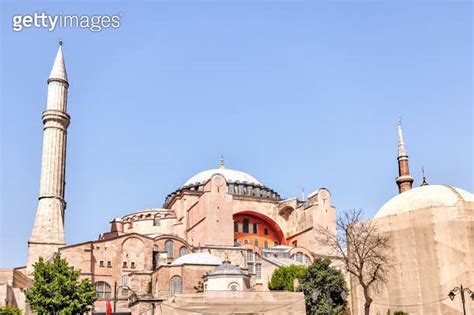 Architectural Details Of The Exterior Of Istanbuls Hagia Sophia Mosque