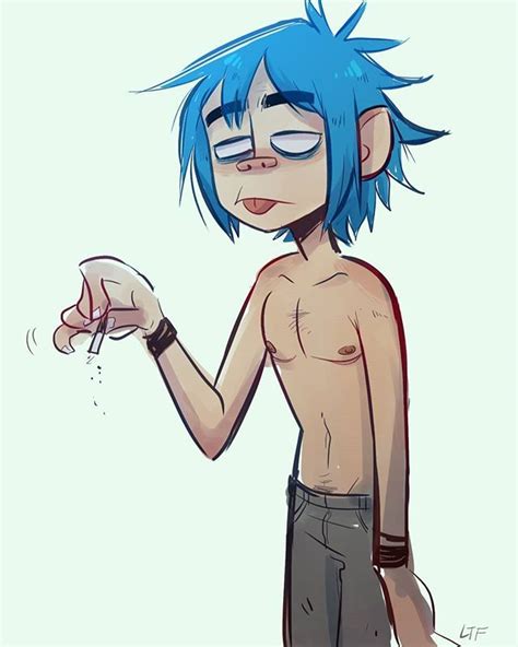 Ami Guillén en Instagram a shirtless 2D Gorillaz Arte de