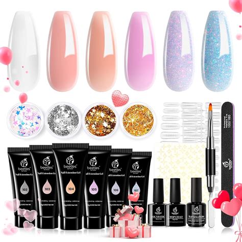 Beetles Gel Polish Poly Nail Gel Kit Extension Nails Builder Nail Gel 6