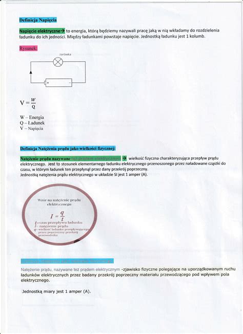 Solution Definicja Napi Cia Prawo Kirchhoffa Po Czenia Szeregowe R