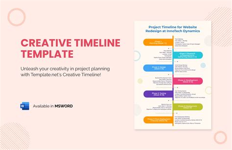 Free Creative Timeline Template - Download in Word, Apple Pages ...