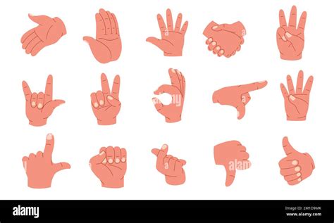 Hand Gestures Human Palms And Wrist Showing Emotions And Signs Arm