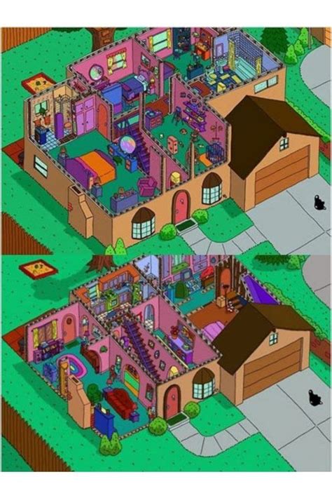 La Casa De Los Simpsons En Vida Real Casa De Los Simpson Planos De