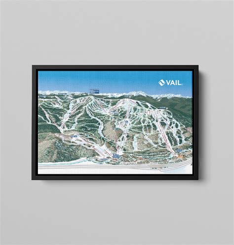 Vail Trail Map Canvas – Snocamp