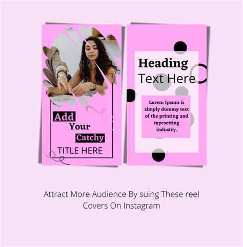 40 Instagram Reels Reel Cover Template Canva Reel Canva Etsy