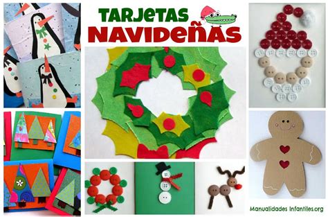 Postales de Navidad fáciles -Manualidades Infantiles