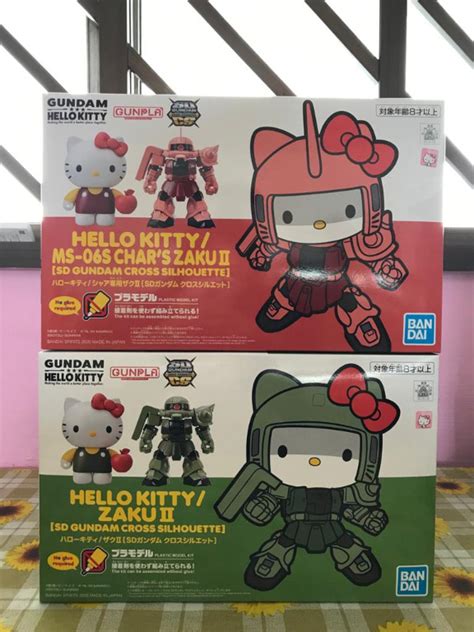 Sd Gundam Cross Silhouette Sdcs Hello Kitty Chars Custom Zaku Ii