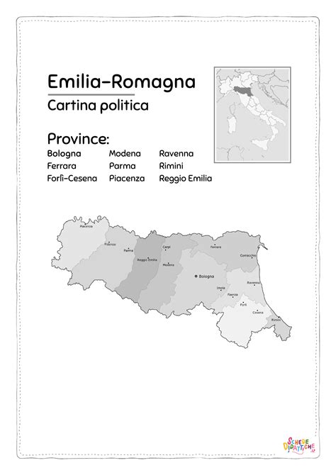 Cartina Geografica Emilia Romagna