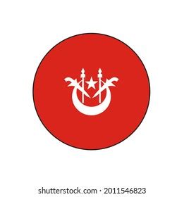 Kelantan State Flag Circle Vector Button Stock Vector (Royalty Free ...