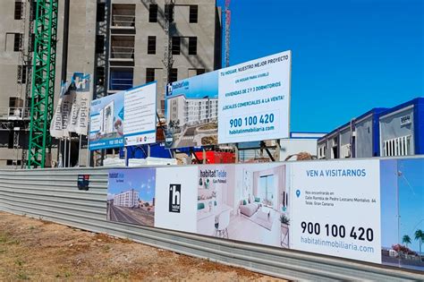 Carteles De Obra Impresi N Digital Vallados En Las Palmas