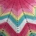 Rainbow Crochet Point Star Baby Blanket Etsy