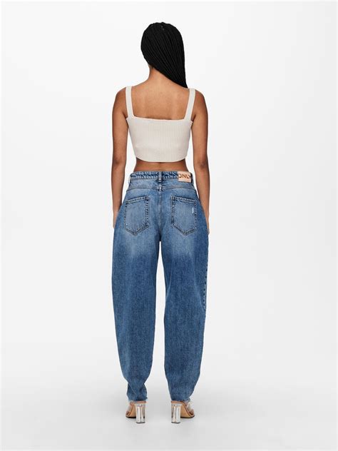 ONLY Highwaist Jeans Im Trendigen Balloon Fit ONLVERNA Mode Wendeln Shop