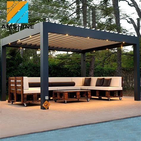 China Prefabricated Sunproof Patio Gazebo Outdoor Furniture Aluminum