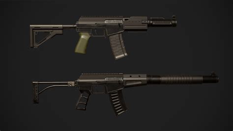 在武器创建的realistic Modular Assault Rifles Pack 虚幻引擎商城