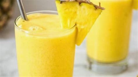 Receita de Suco de Abacaxi Água de Coco CyberCook