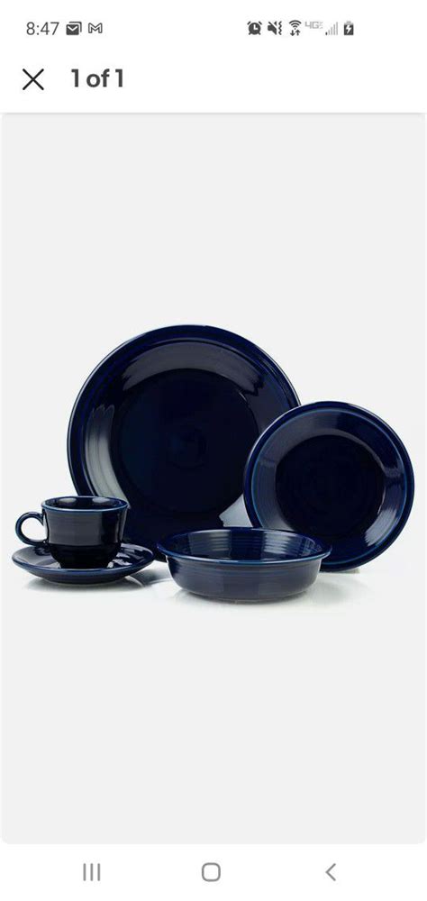 Fiesta 830 105 5 Pc Place Setting Cobalt Blue Fiestaware For Sale In