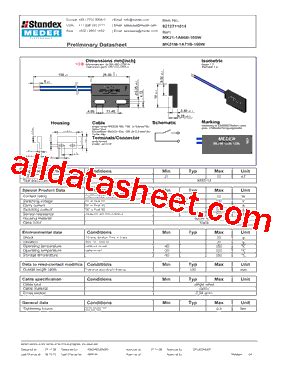 MK21M1A66B100W Datasheet PDF Meder Electronic