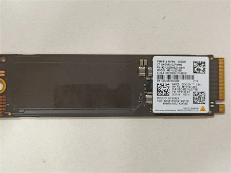 Samsung Ssd Pm Nvme Gb Mz Vlq Gb