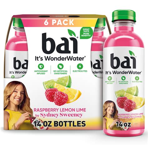 Bai Raspberry Lemon Lime Antioxidant Infused Water Beverage Fl Oz