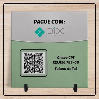 Azulejo Personalizado Qr Code Pix Sua Logo Shopee Brasil