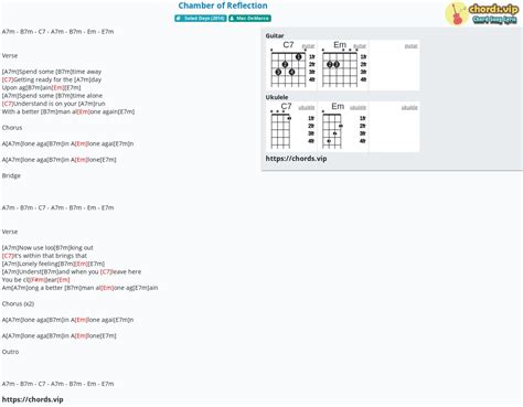 Chord: Chamber of Reflection - tab, song lyric, sheet, guitar, ukulele ...