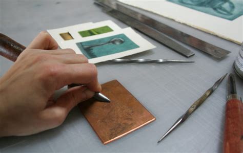 Mock Mezzotint Reductive Drypoint On Copper Spudnik Press