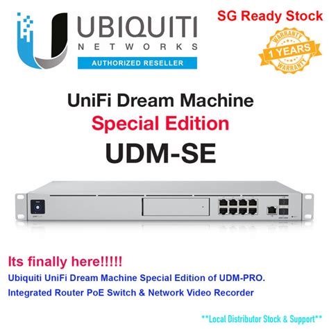 Ubiquiti UniFi Dream Machine Special Edition UDM SE Special Edition Of