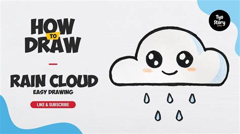 96 How To Draw A Cute Rain Cloud Easy Drawing Tutorial Drawing