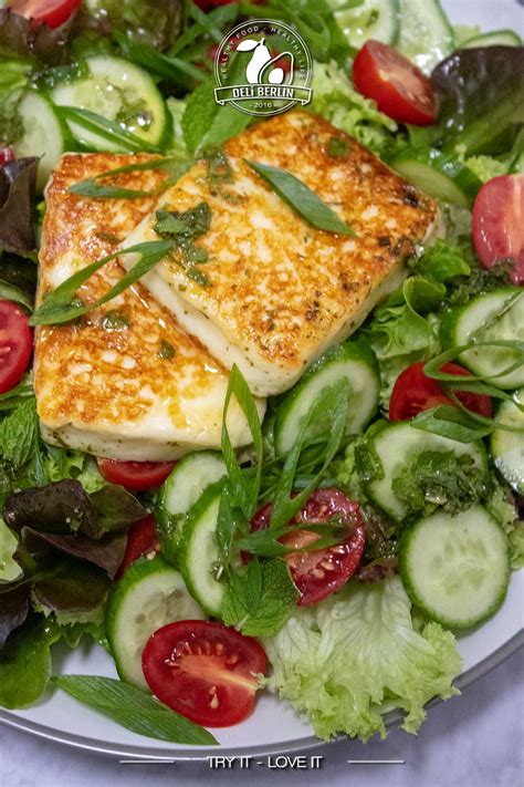 Herzhafter Salat Mit Gegrillte Halloumi DELi BERLIN Kochideen Rezepte