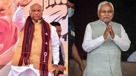 Mallikarjun Kharge Dials Bihar Cm Nitish Kumar Bats For United