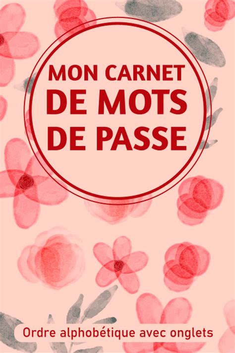 Buy Mon carnet de mots de passe cahier à remplir Vos adresses