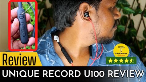 🫰 Un1que Record U100 Budget Neckband Earphone Review தமிழில் 💥 Best