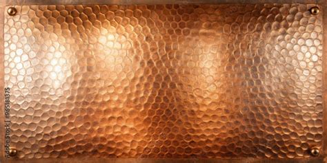 Hammered Copper Plate Texture With A Lustrous Dimpled Surface Copper