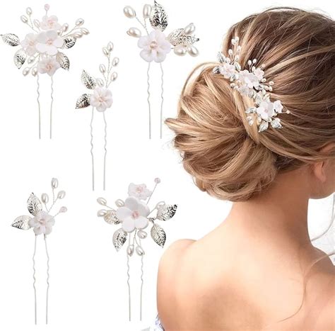 Pack Of 5 Wedding Hair Pins Bridal Hair Accessories Bridal Hair Pins