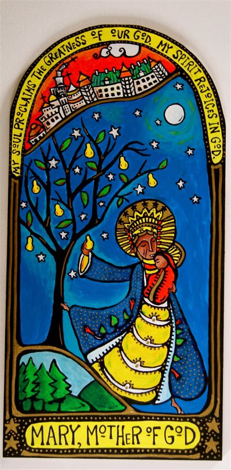 Mary, Mother of God, Art Print, Dancing Monk Series - Etsy