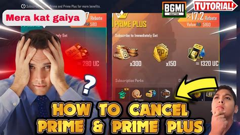 HOW TO CANCEL PRIME PRIME PLUS SUBSCRIPTION IN BGMI BGMI PRIME