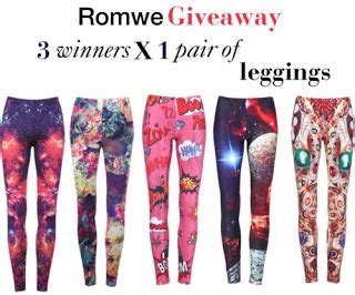 Romwe Leggins Giveaway Winners Andreea S Land