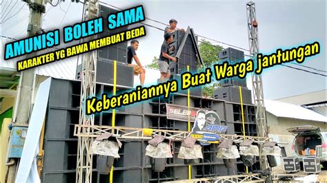 AMUNISI SOUND SYSTEM BOLEH SAMA TAPI KARAKTER AUDIO BONDOWOSO BEDA