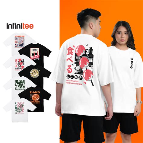 Infinitee Japanese Food Oversized T Shirt For Men Women Oversize Plus