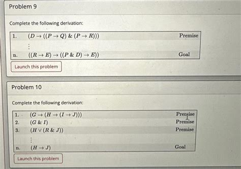 Solved Complete The Following Derivation 1 Chegg