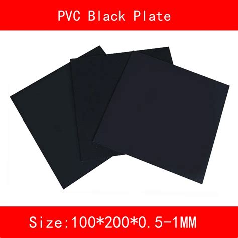 2pcs Pvc Black Sheet Plastic Black Plate Size 100200mm Thickness 05mm