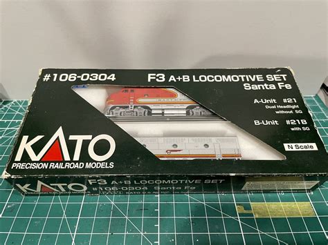 Kato N Scale F3a B Locomotive Set Santa Fe Dcc Ready 106 0304 Ebay