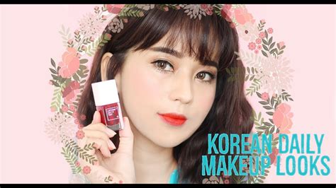 Korean Daily Makeup Looks Bahasa Indonesia Youtube