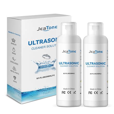 Ultrasonic Jewelry Cleaner Solution Jeatone 2 Pack 17 Oz Ultrasonic Cleaner